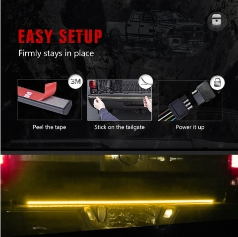 60-Inch LED Tailgate Light Bar Strip